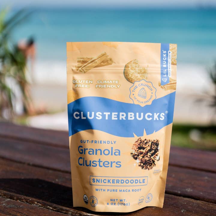 40 % DE RÉDUCTION : Bouchées sans gluten Clusterbucks Snickerdoodle - 6 paquets pour la vente par Lil Bucks