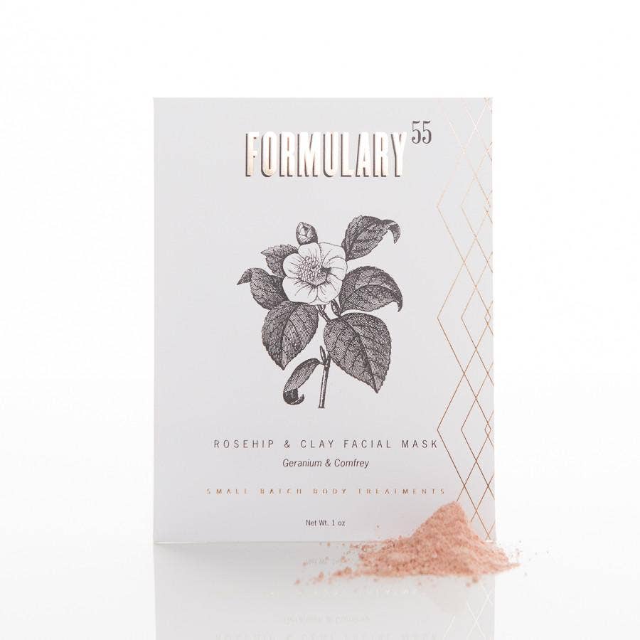 Formulary 55 - Wholesale Skincare Face Mask - Rosehip & Clay Facial Mask, Geranium & Comfrey
