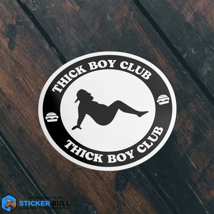 Sticker Bull - Wholesale Sticker - Thick Boy Club Sticker, Waterproof Vinyl Sticker1