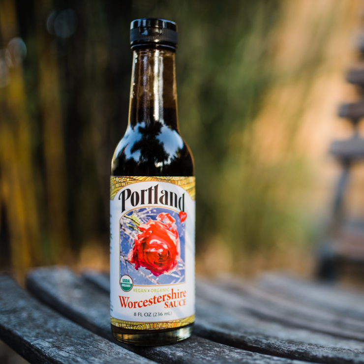 Portlandia Foods - Wholesale Sauce - Portland Vegan Organic Worcestershire Sauce 8oz Glass Btls2