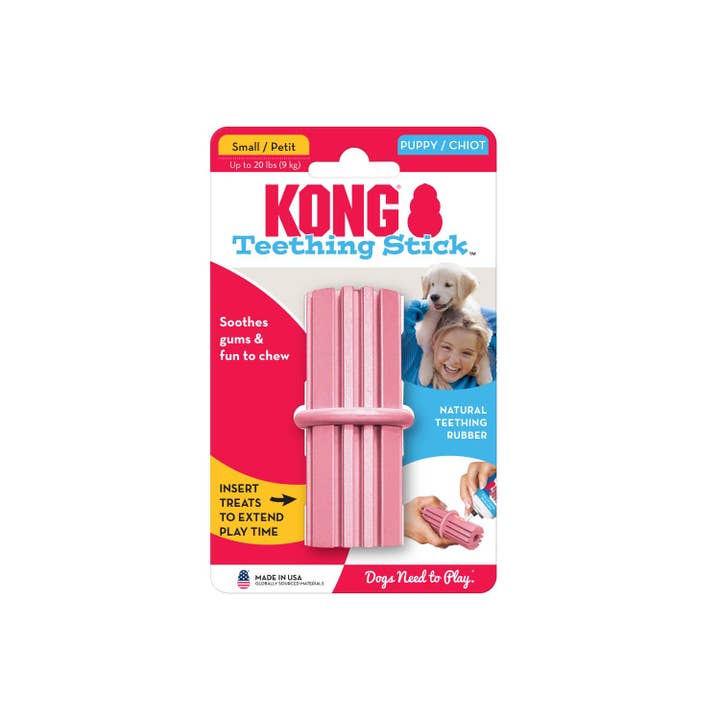 Pet Palette Distribution - Wholesale Pet Chew Toy - Dog - KONG® Puppy Teething Stick Chew Toy Large