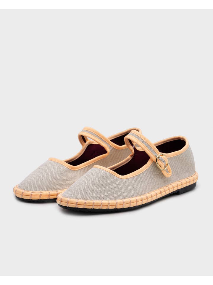 CEREZA - Wholesale Flats - Women's - Women Handmade Canvas Mary Jane Flat Shoes