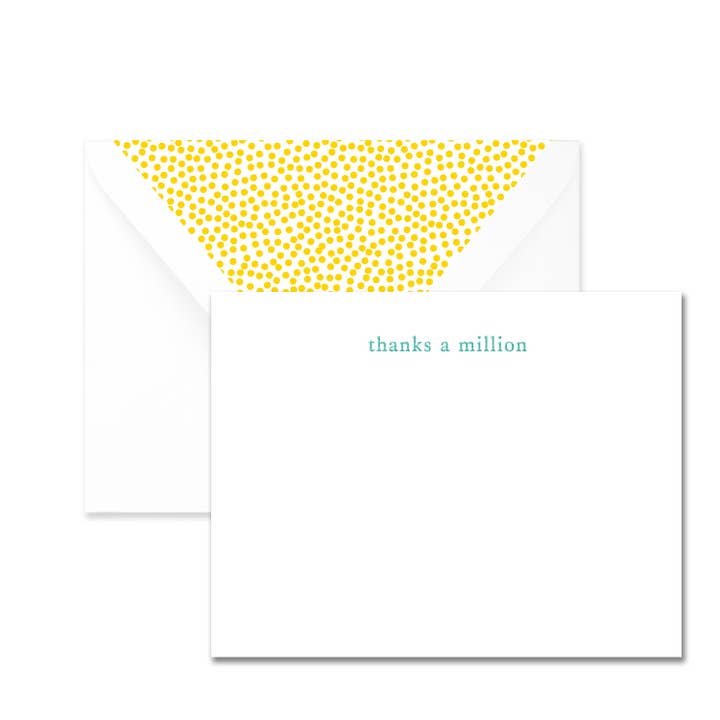 Thanks a Million Note Set for wholesale by Leslie Store