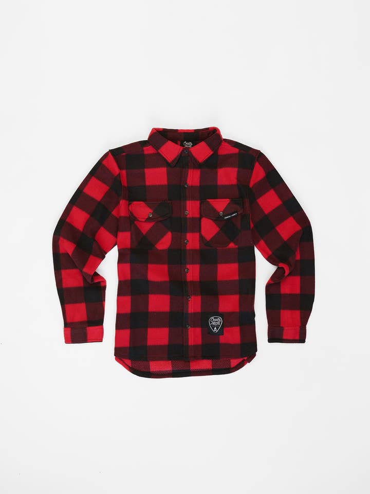 Red Plaid Fleece for wholesale by Country Liberty