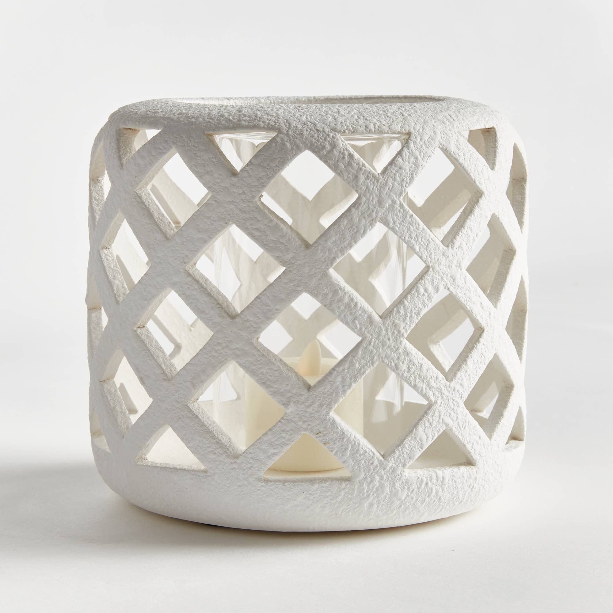 Napa Home & Garden - Wholesale Candle Holder - Lucca Hurricane Small, White5