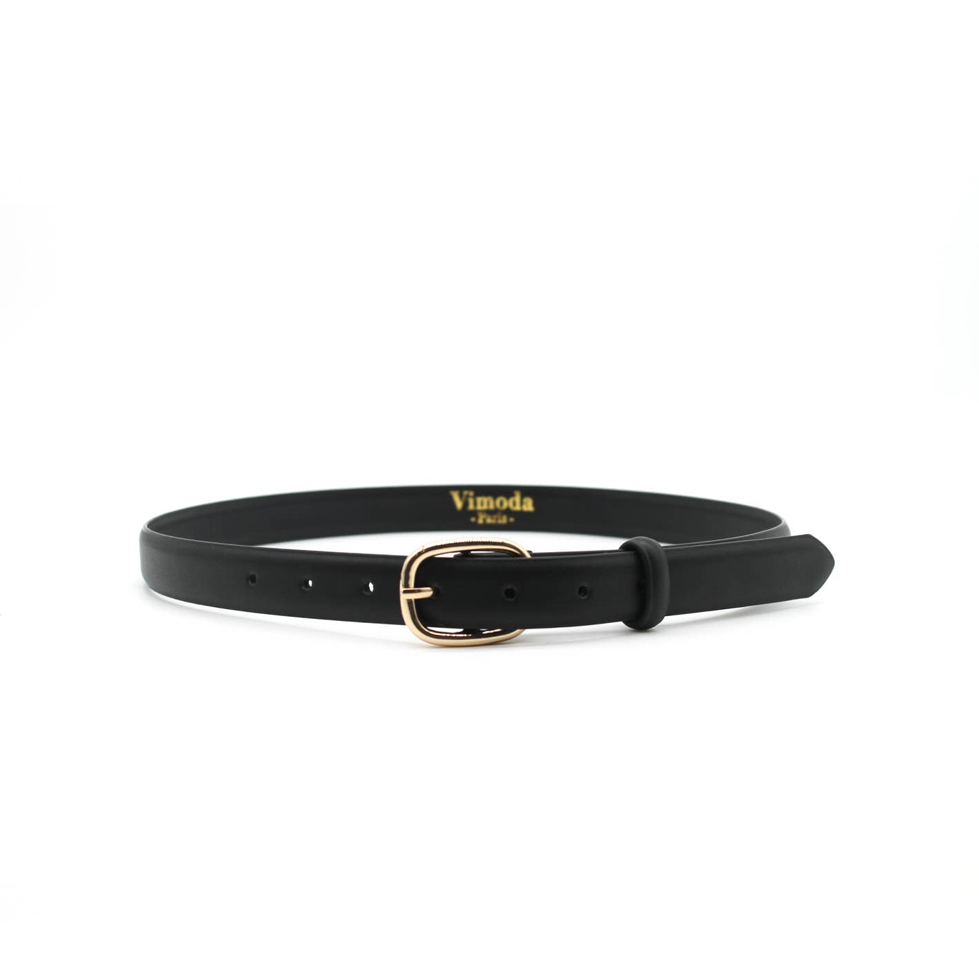 Vimoda - Wholesale Belt - Women's - Thin leather belt with buckle 0