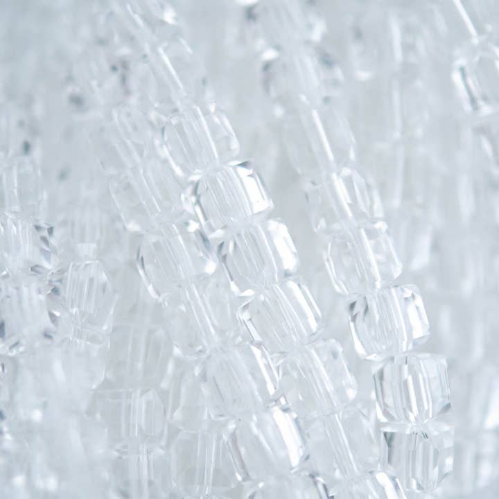Cara & Co Silicone Craft Supply - Wholesale Beads - Faceted Cubes Glass Beads
