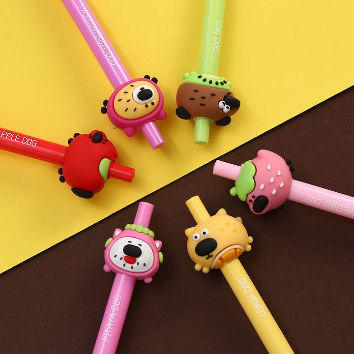22684 Kiwi Dog Gel Pen-36 for wholesale by BCmini