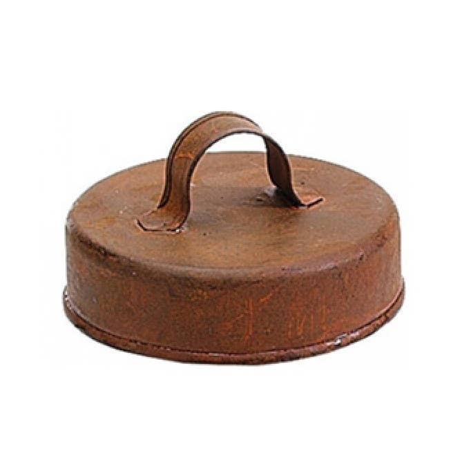 Rostig metall 2-5/8" Rostig metall lock med handtag för masonburk med liten öppning för wholesale på Faire0