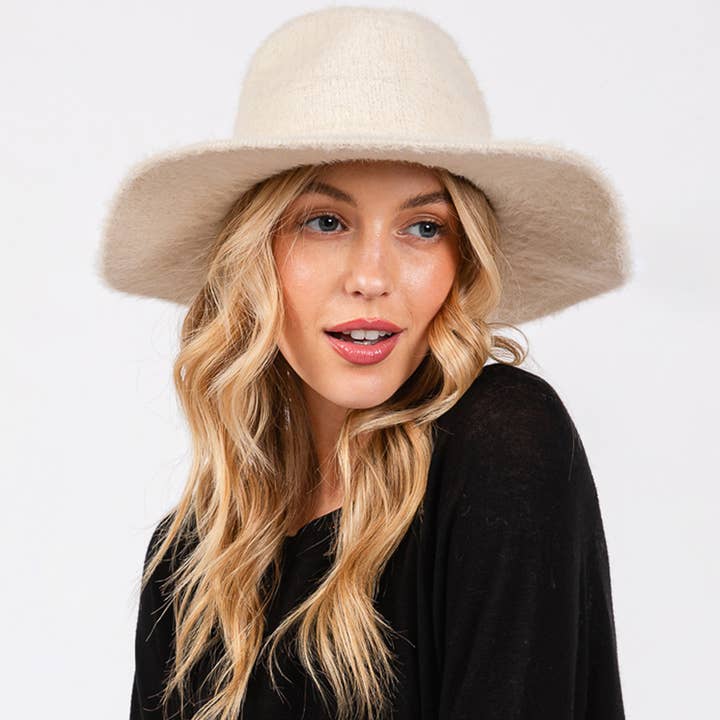 Fuzzy Fedora Hat for wholesale by Sensibling Corp.