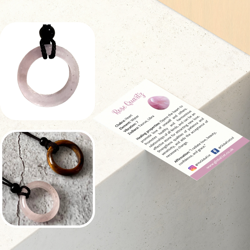 VIE - Wholesale Pendant/Charm Necklace - Circular Crystal Pendant with Black Cord, 3cm6