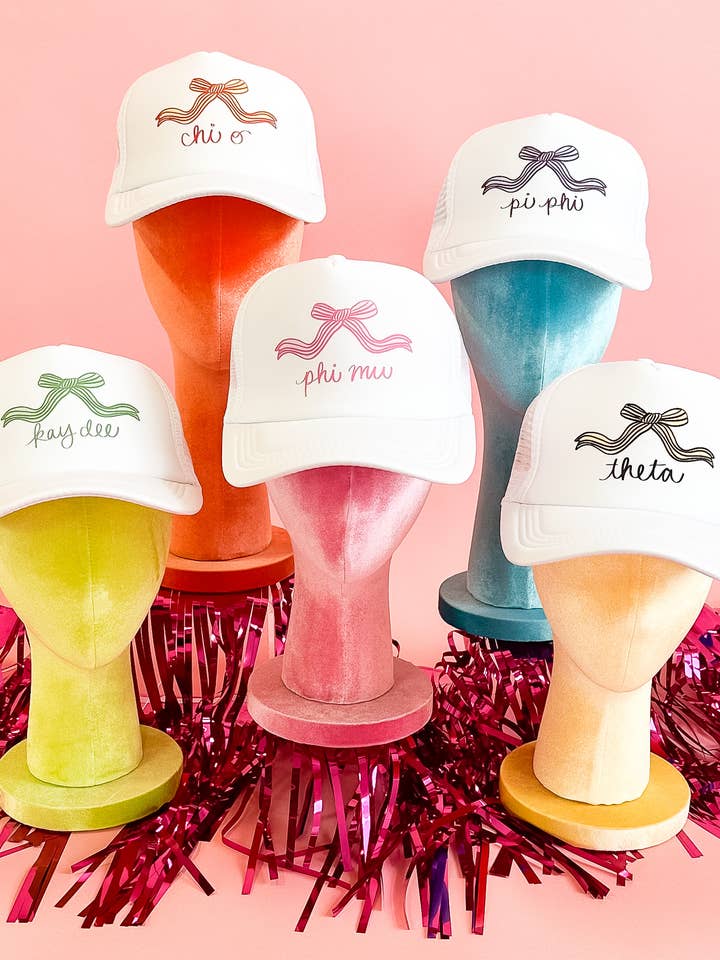 Coquette Sorority Trucker Hat for wholesale by Duo Threads