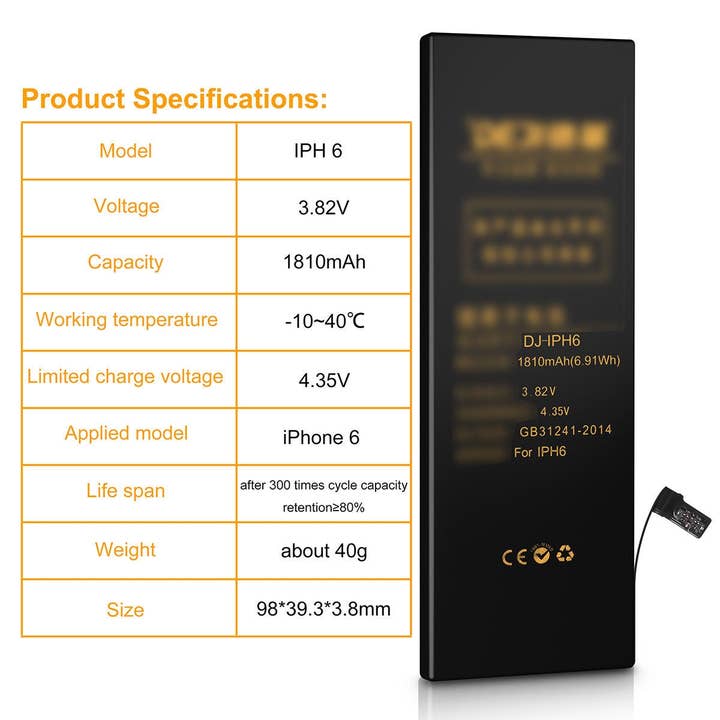 AICase - Wholesale Portable Charger - DEJI Internal Battery Replacement for iPhone 62