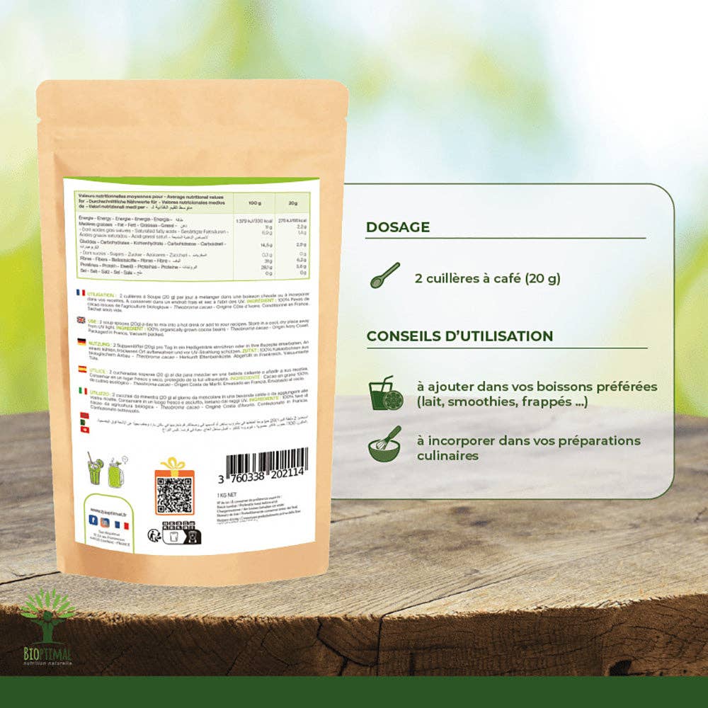 Bioptimal - Venta al por mayor Proteínas y superalimentos en polvo - Cacao en polvo orgánico - Bioptimal2