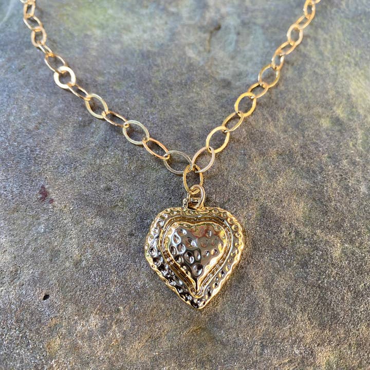 14K GF Heart of Gold Necklace for wholesale by Beshea Beshea
