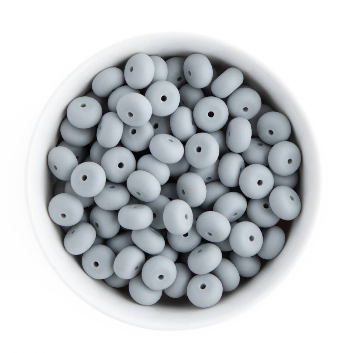 Cara & Co Silicone Craft Supply – wholesale Pärlor – 14 mm abacusformade silikonpärlor15