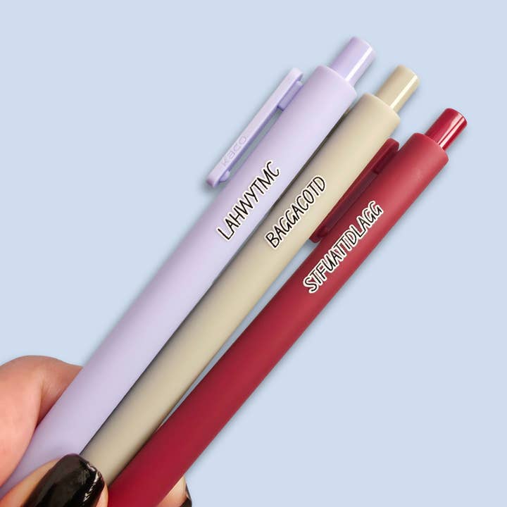 Spicy Book Reader Pen Set Funny Book Lover Pen STFUATTDALGG for wholesale by Nocturne Nook