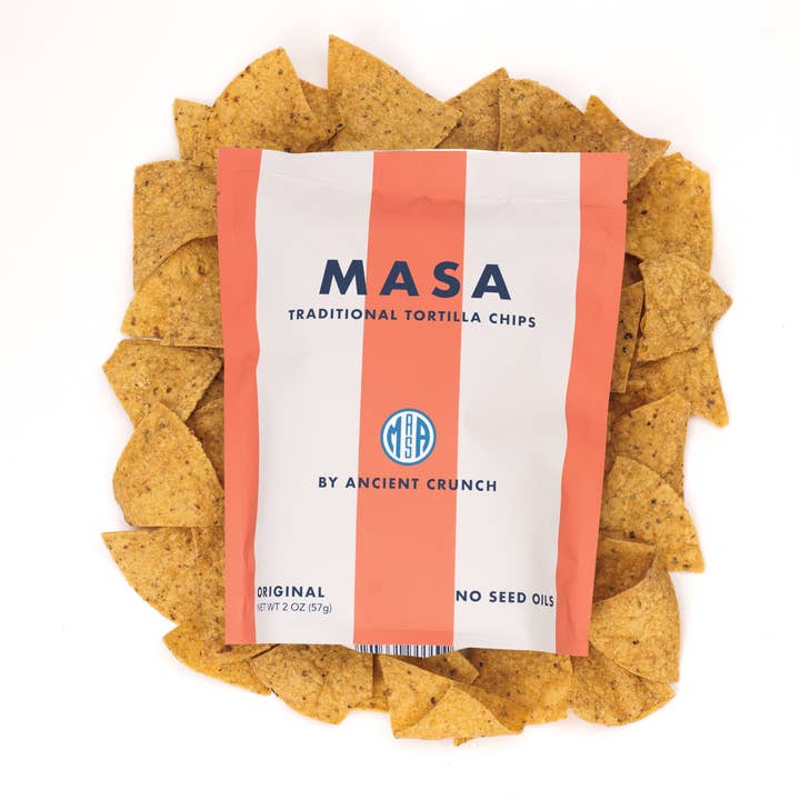 Ancient Crunch - Wholesale Chips - MASA Traditional Tortilla Chips, 2oz Bag Case