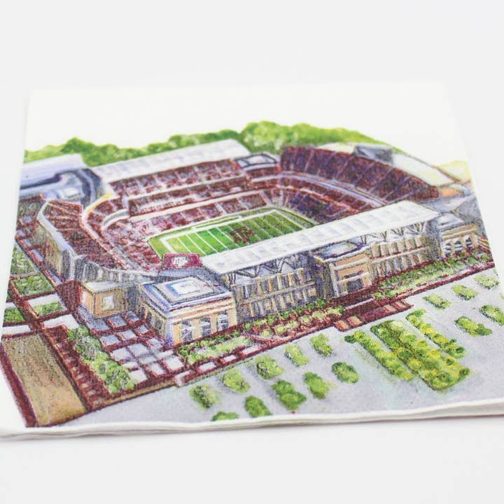Texas A&M Kyle Field Napkin Set, Set of 20 for wholesale by FOSTER