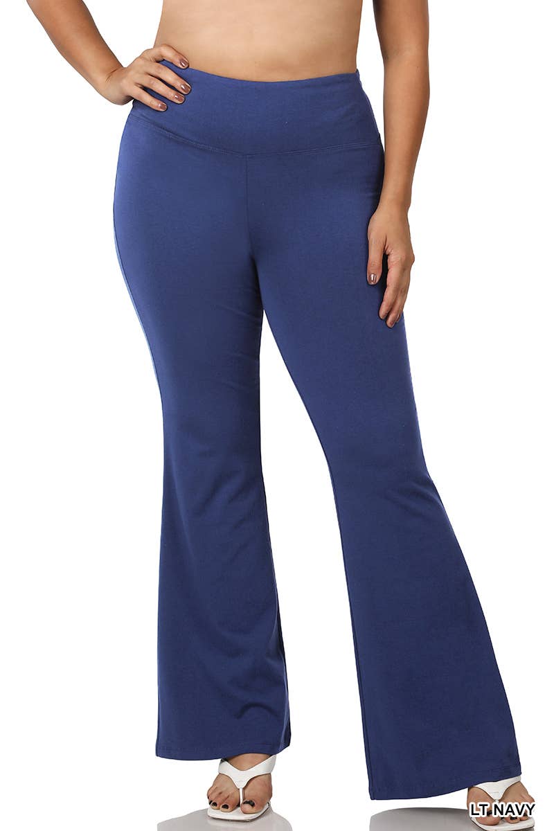 Vanilla Monkey - Wholesale Athletic Pants - Women's - Plus Wide Waistband Yoga Flare Pants7