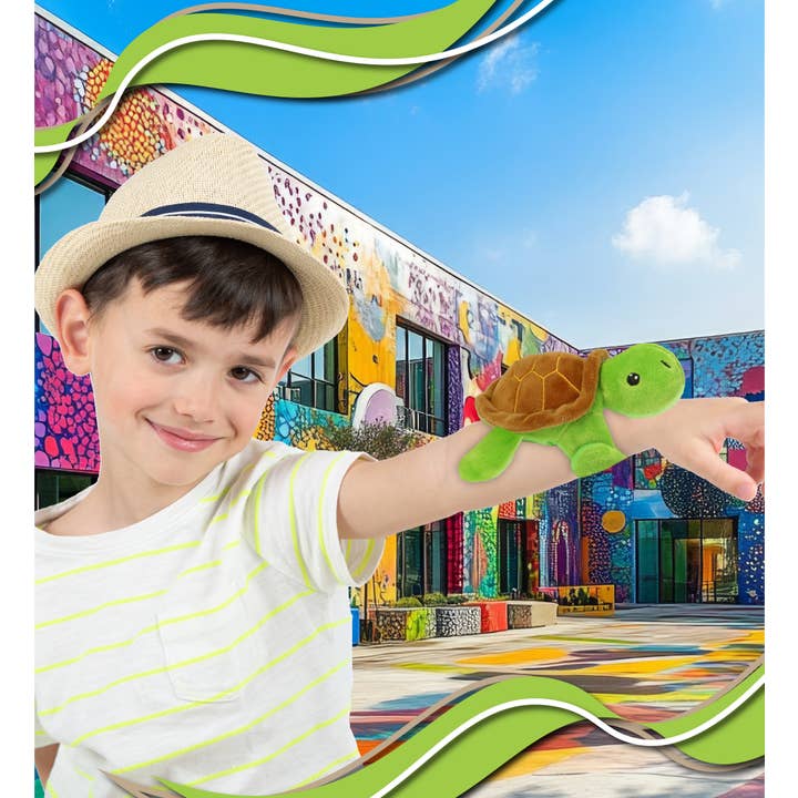 Cota Global – wholesale Stuffed/plush toy – Kids & baby – Slap Bracelet Plush - Sea Turtle5