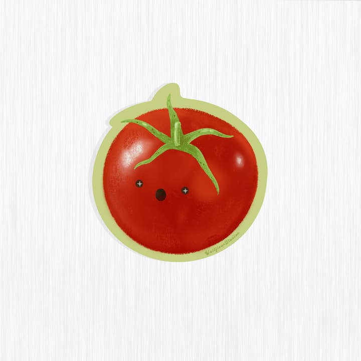 Tomato Sticker for wholesale by WallflourStudios