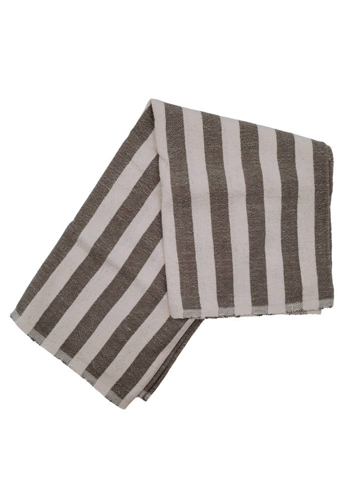 Gray Stripe Towel for wholesale by kd weave