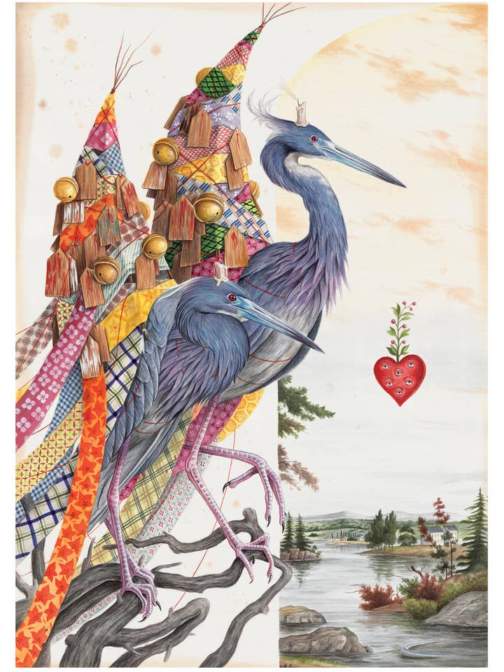 El Gato Chimney: So Close, So Far Birthday Card for wholesale by Pomegranate