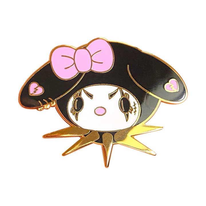 Épingle à revers en émail Goth My Cutie 1,5" pour la vente par Creepy Gals