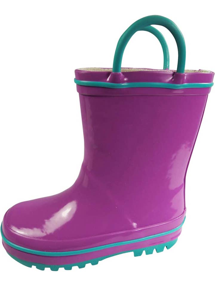 Eastern Off Price - Wholesale Rain Boots – Child - Norty Little and Big Kids Boys Girls Waterproof Rubber Rain