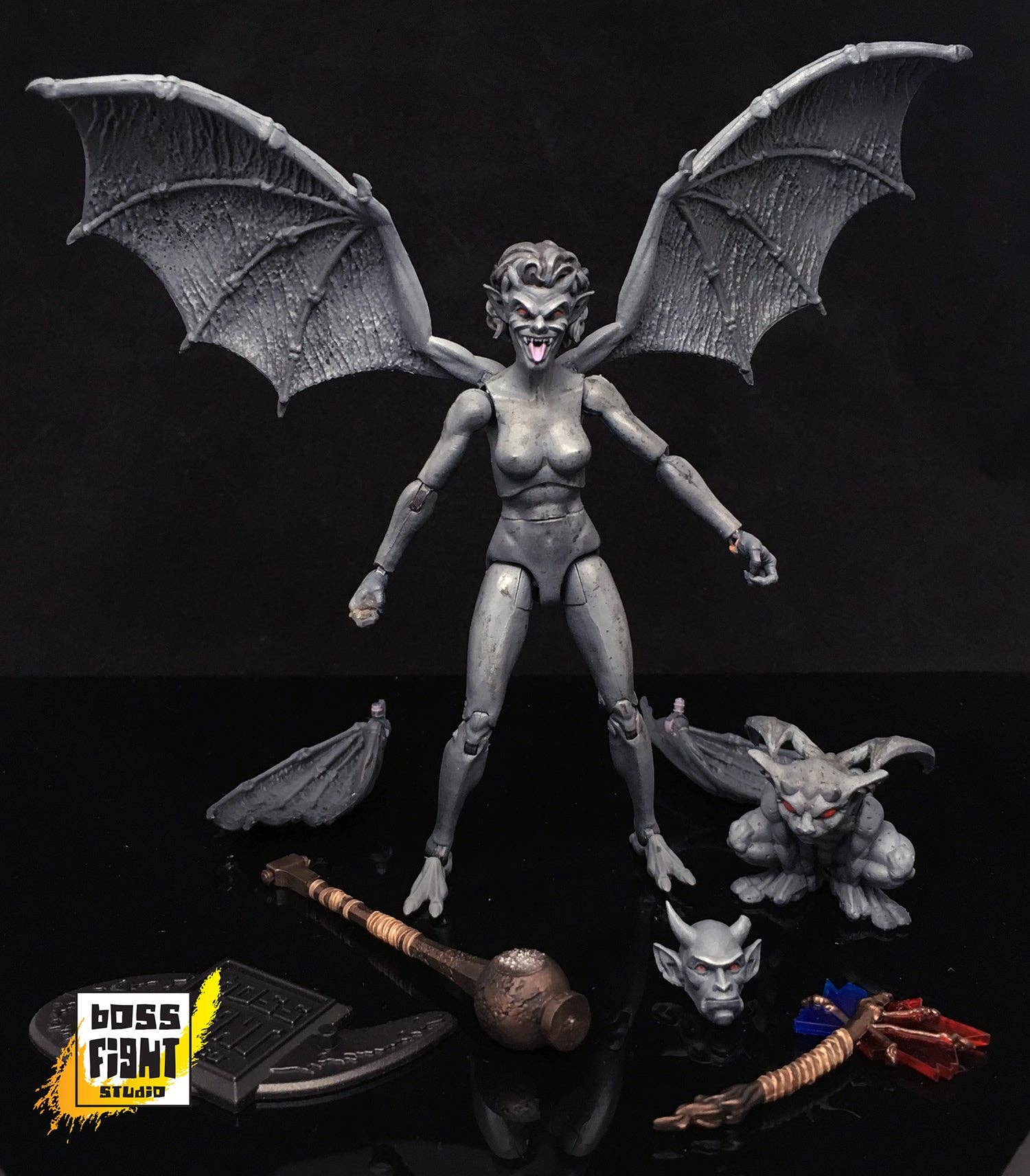 Boss Fight Studio Llc - Wholesale Figurine Toy - Kids - Vitruvian H.A.C.K.S. Action Figure: Gargoyle - Castle Faerie1