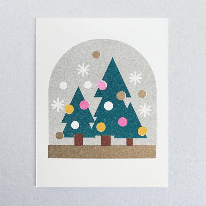 Mini-carte Snow Globe pour la vente par Scout Editions