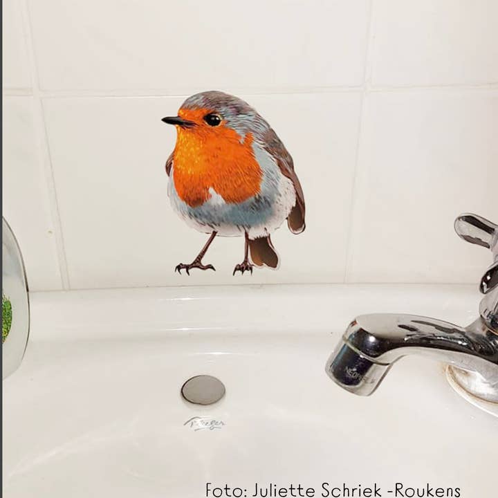 MYRTE - Vente Autocollant mural - Autocollant mural Illustration Robin11