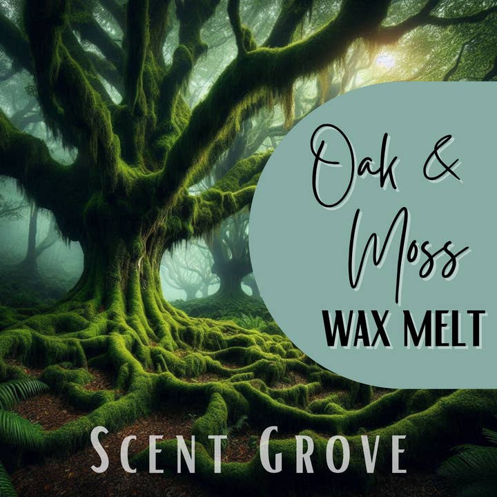 Cire de soja fondue parfumée Oak & Moss pour la vente par Scent Grove