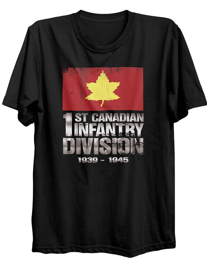 1st Canadian Infantry Division World War 2 T-Shirt for wholesale by Canada for Victory