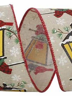 2.5X10 CARDINAL & LAMP LINEN WIRED EDGE (AJ) for wholesale by Waterman's Loft Inc.