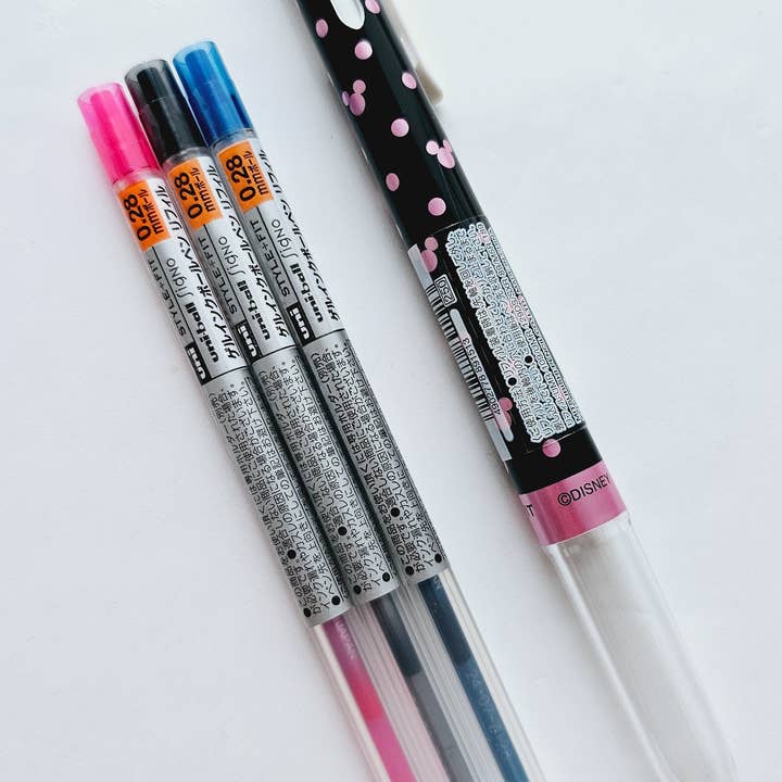 Bolígrafo de 3 colores Uni Style Fit x Disney Series, 0,28 mm, negro para venta al por mayor de Paper Poetry Club