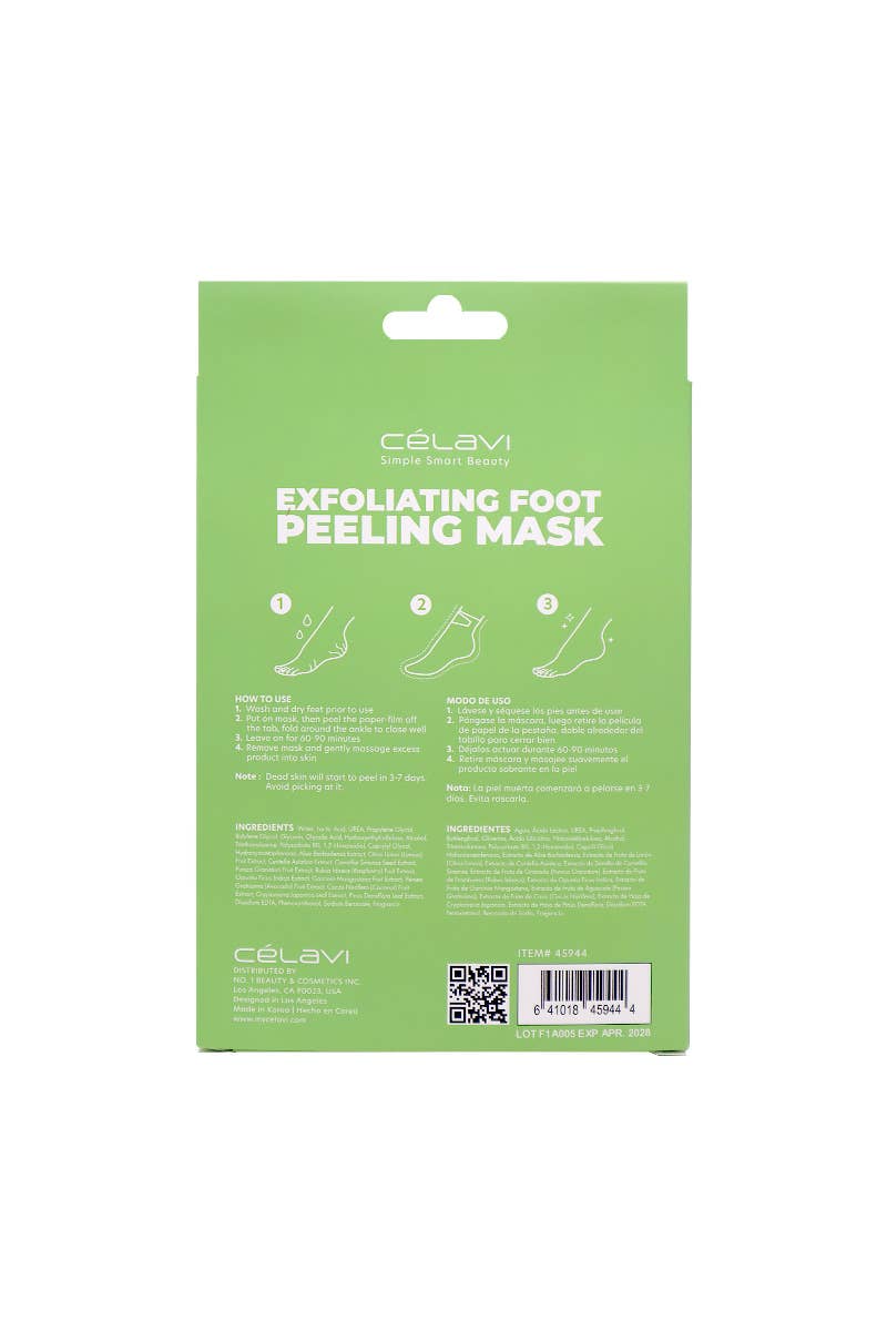 PINEAPPLE Beauty - Wholesale Foot Mask - Celavi 45944 Aloe 3 Pairs Foot Peeling Mask Set - 1 set4