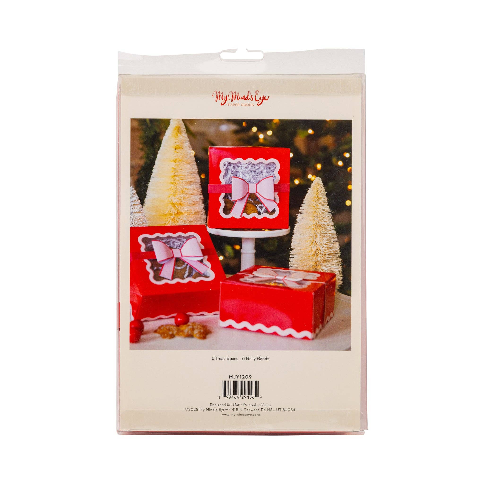 My Mind’s Eye - Wholesale Party favour bag/box - MJY1209 - Red and Pink Cookie Box with bow4