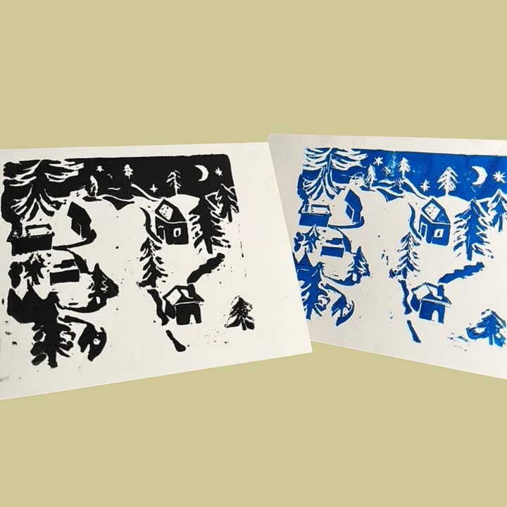 Winter Scene for wholesale by BridgetBakerDesign