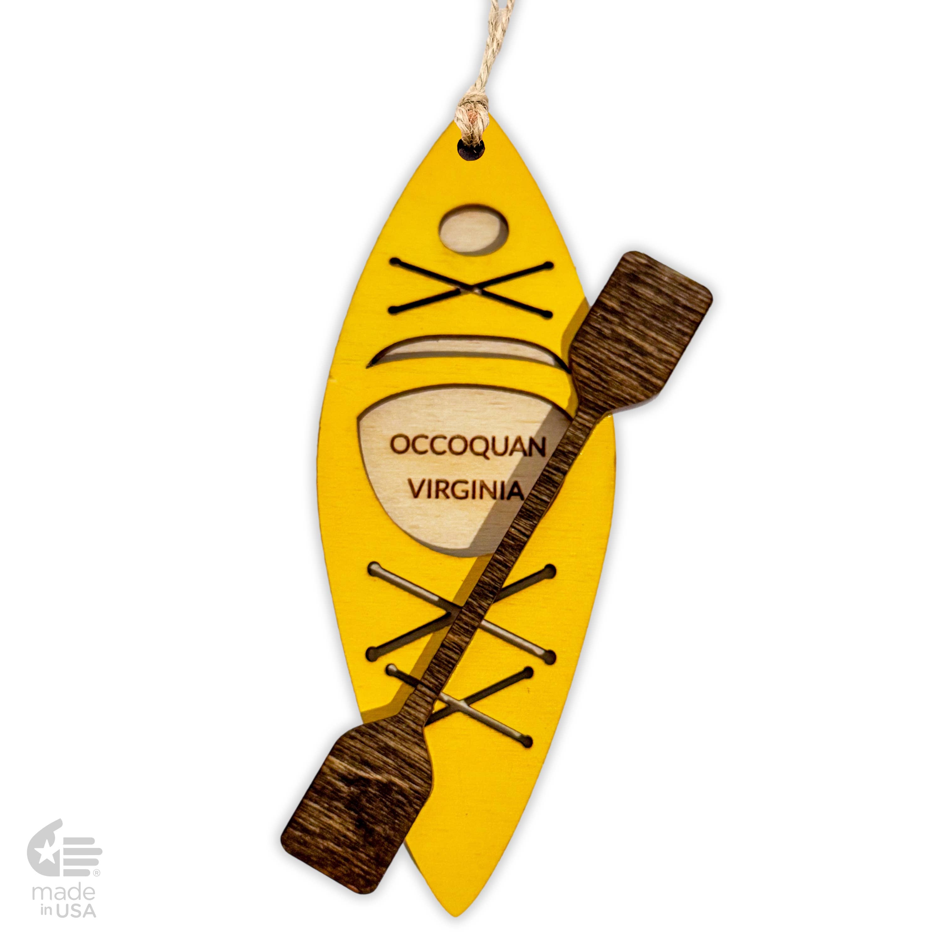 Bloom & Wander – wholesale Ornament – Kayak Ornaments | Lake Coastal | Christmas Customizable4