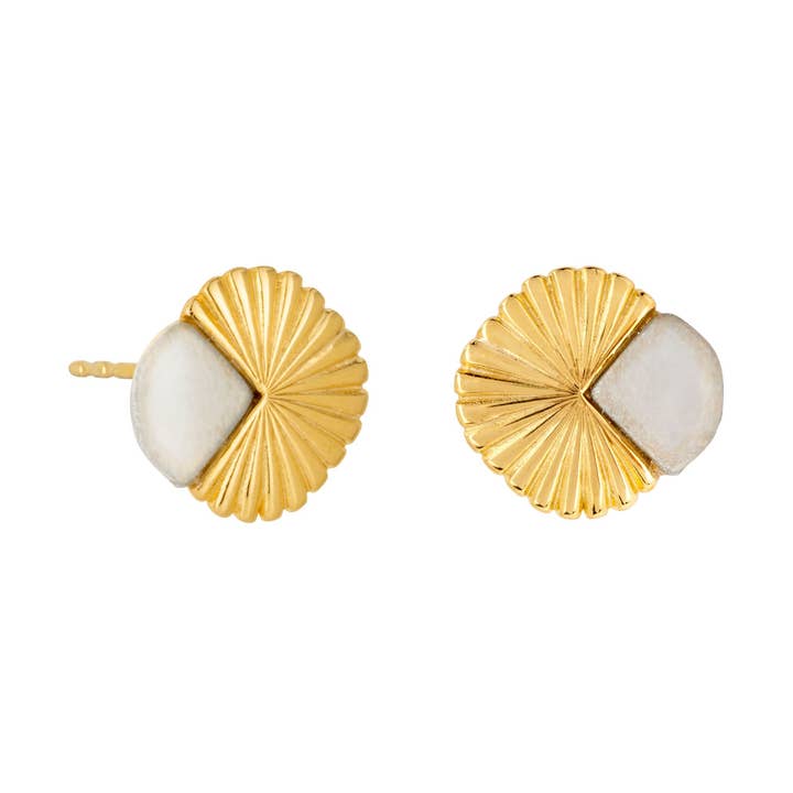 Gold Eclipse Deco Studs for wholesale by Vurchoo