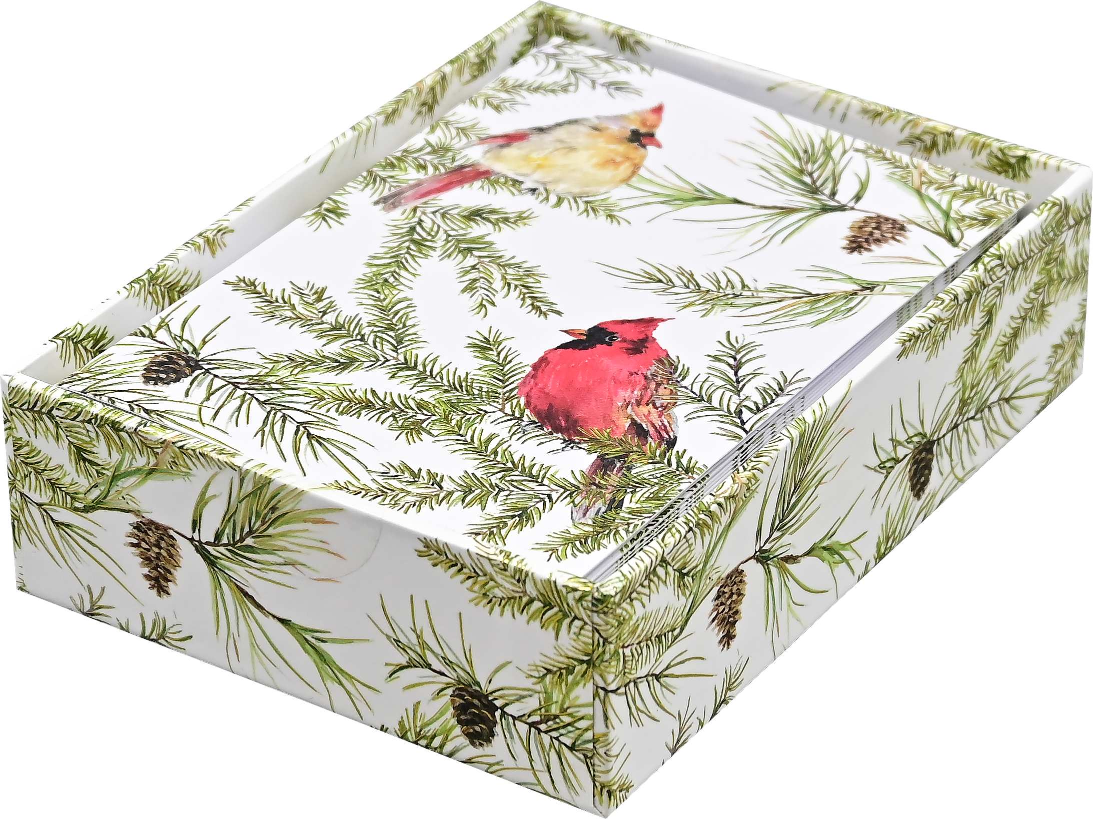 Peter Pauper Press - Wholesale Christmas Card - Cardinals in Evergreen Small Boxed Holiday Cards3