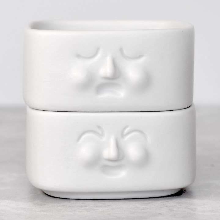 Eda & Mame - set de 2 salseras en porcelana - blanco para venta al por mayor de Caio Belfiori