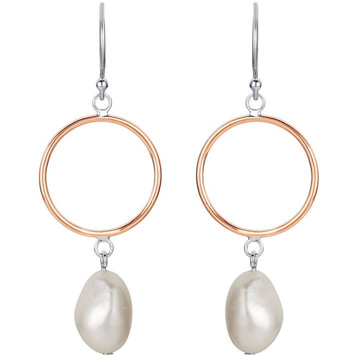 Peliani – wholesale Dangle earrings – Freshwater Cultured Pearl Earrings Sterling Silver