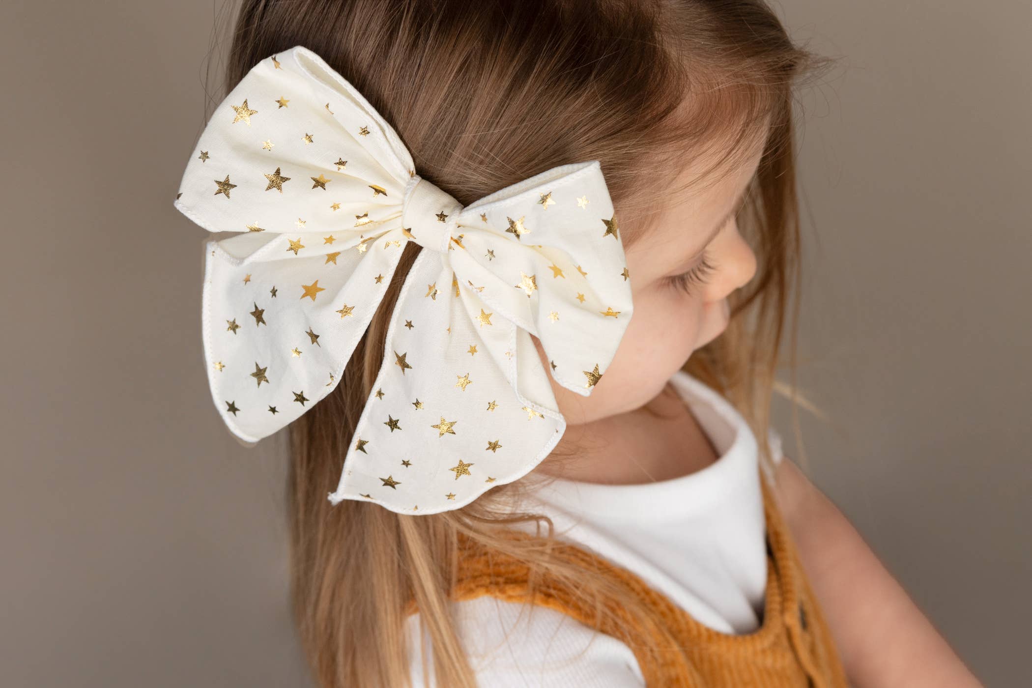 Bows Arts - Wholesale Hair Bow - Kids - Holiday Linen Long Tail Bow1