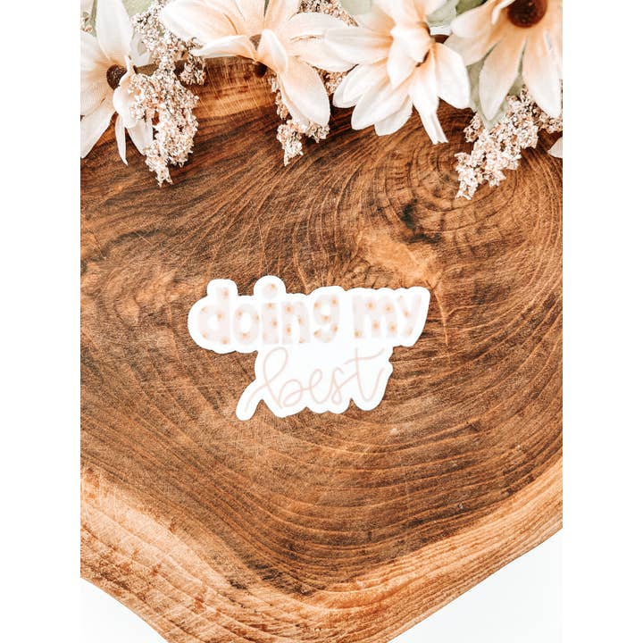 Ellie Jade Co - Wholesale Sticker - Doing My Best Sticker1