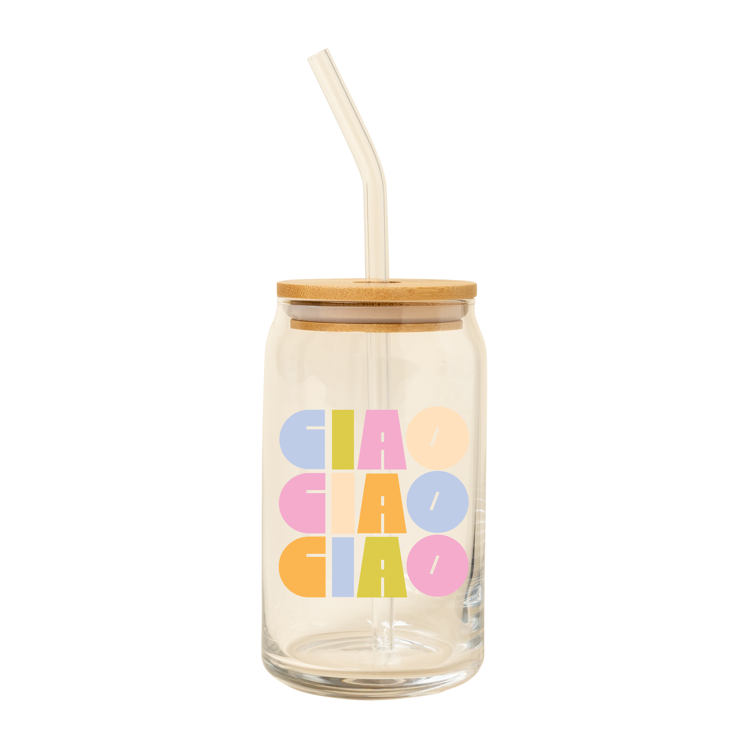 Talking Out of Turn - Wholesale Drinking Glass/Cup - Can Glass w/Lid + Straw (SALE!)32