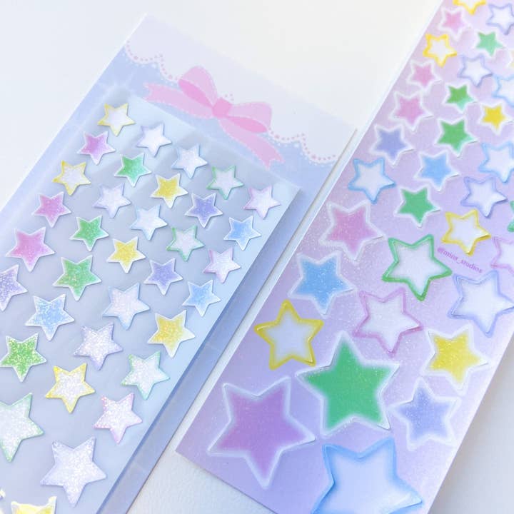 Mins Studios - Wholesale Sticker - Pastel Stars Deco Sticker1