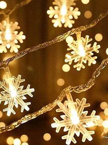 10 LED SNOWFLAKE STRING LIGHTS REFLECTOR, INDOOR, 30CM LEAD  for wholesale by Perfect Holiday